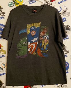 2011 Marvel Comics Avengers Incredible Hulk Captain America Thor Graphic T-Shirt