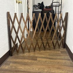 Real wood dog gate