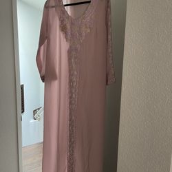 Beautiful Galabiya Baby Pink 