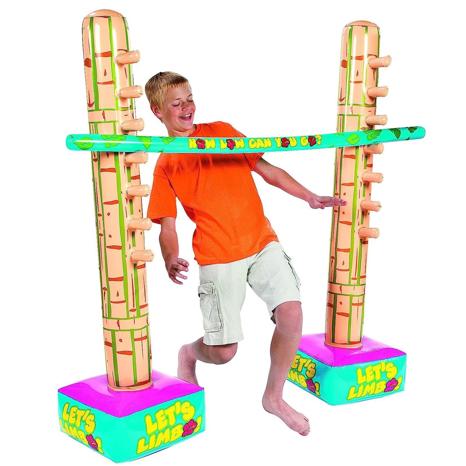 Fun Express Limbo Game For Kids And Adults - 5 Feet Tall Adjustable Carnival Games Set For Birthday Party Games | Outdoor Games For Pool Party, Luau G