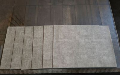 Faux Leather Placemats, Set/6