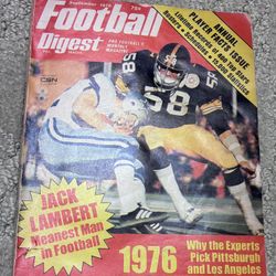 Football Digest September 1976 Edition