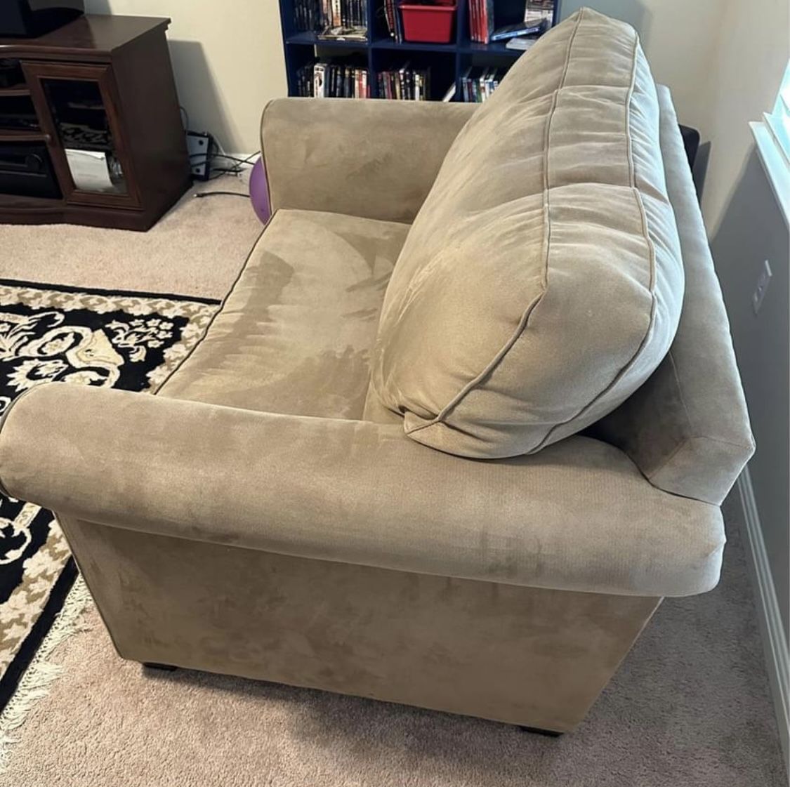 Microfiber Loveseat With Pull Out Twin Need Sleeper