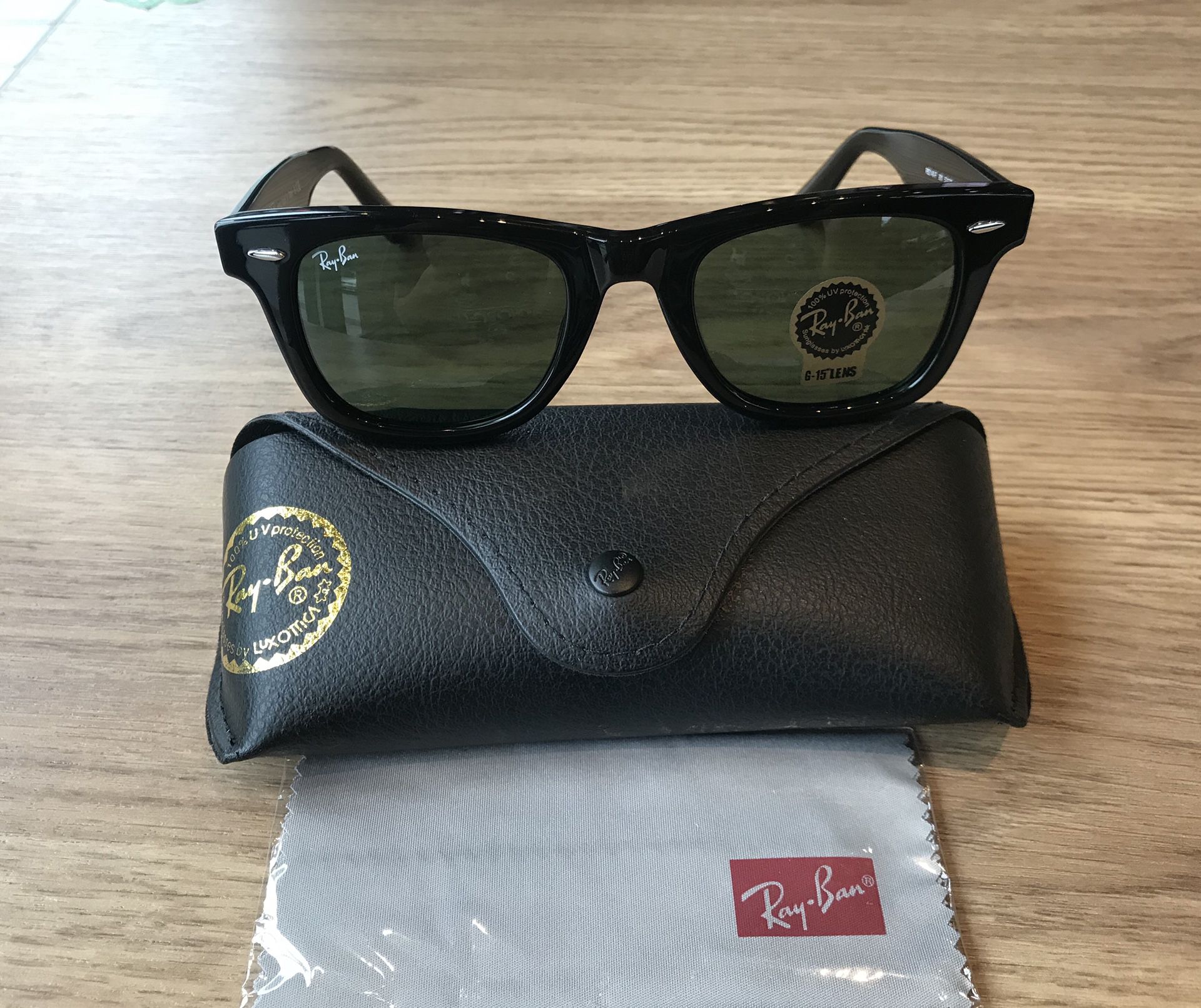 Black Frame Wayfarer 2140 Unisex New Sunglasses 