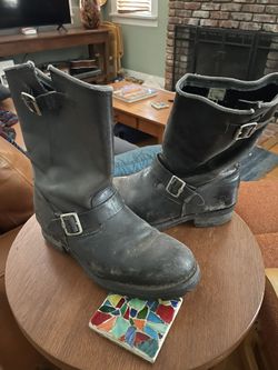 Vintage Motor Cycle Boots 11.5 To 12