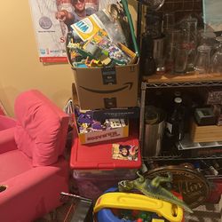 Legos - 4 Boxes Of loose legos