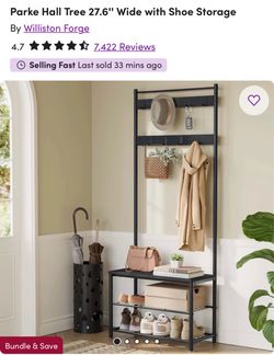 Hall Tree with Shoe Storage