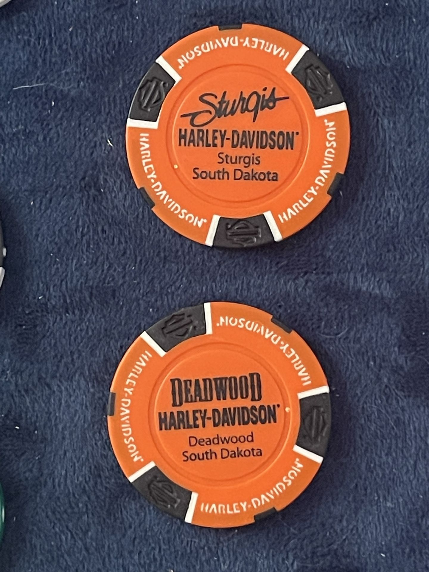 Harley Davidson Poker Chips Motorcycle