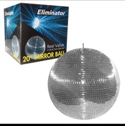 Eliminator Lighting EM20 20" Mirror Disco Ball 1 spot  light