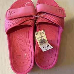 Pharrell x Boost Slides 'Semi Solar Pink'
