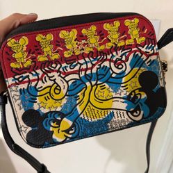 COACH MICKEY MOUSE X KEITH HARING CROSSBODY (New Without Tags) 