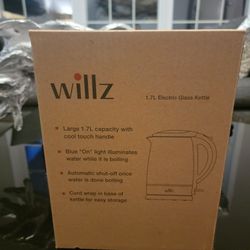 Willz Large Electric Glass Kettle