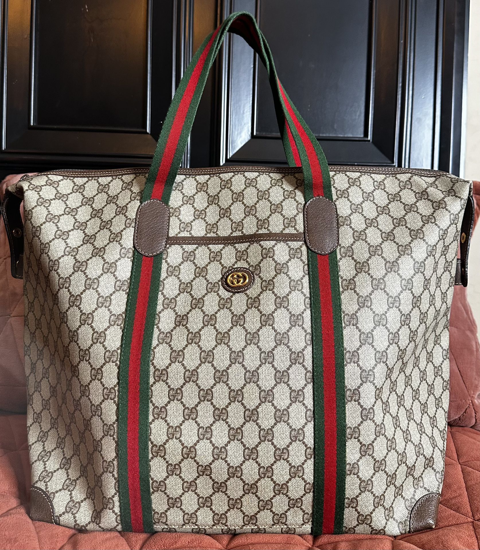 Gucci Supreme XL Travel Tote Bag