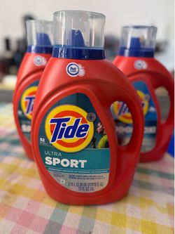Tide Ultra Sport and Ultra Odor+Oxi Defense Laundry Detergent(11$$ EACH)