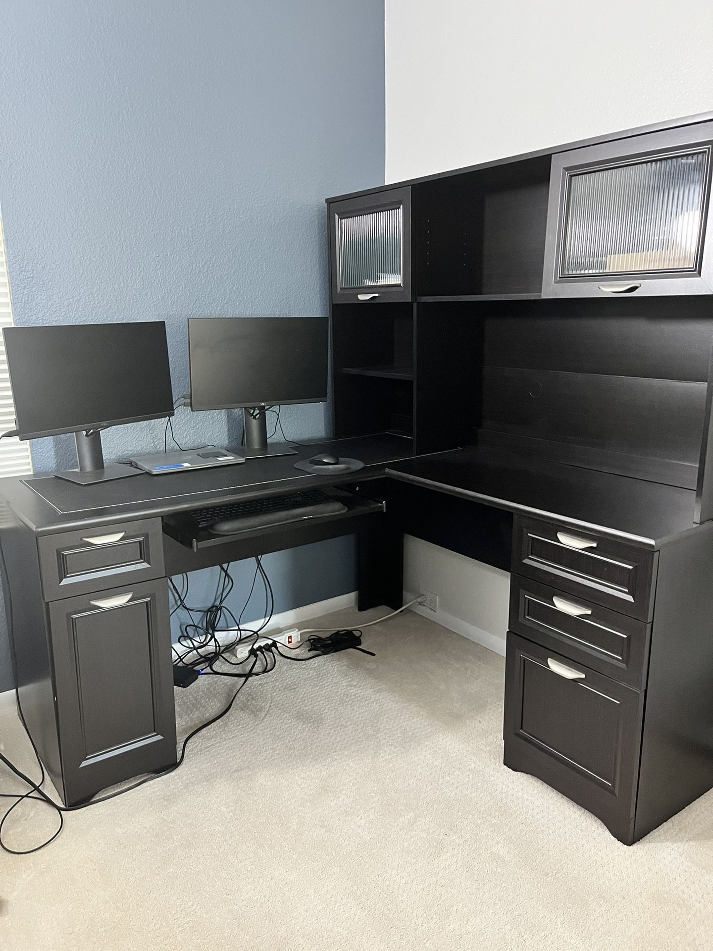 Corner Desk With Shelves And Storage 