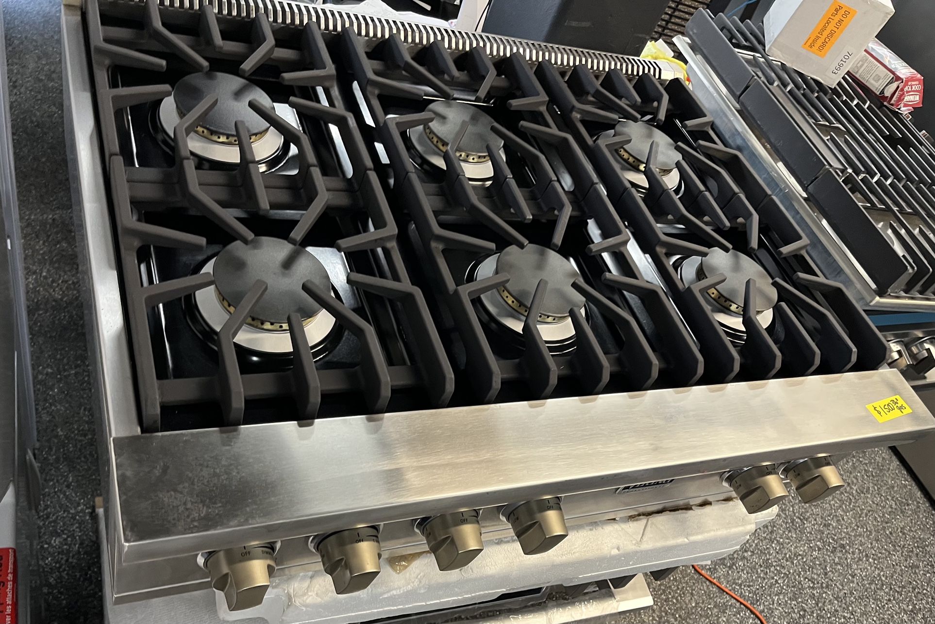 Viking Professional Stainless Steel 36” Gas Range Top