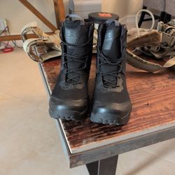 Police UA Black Boots Size 14 Mint Under Armor