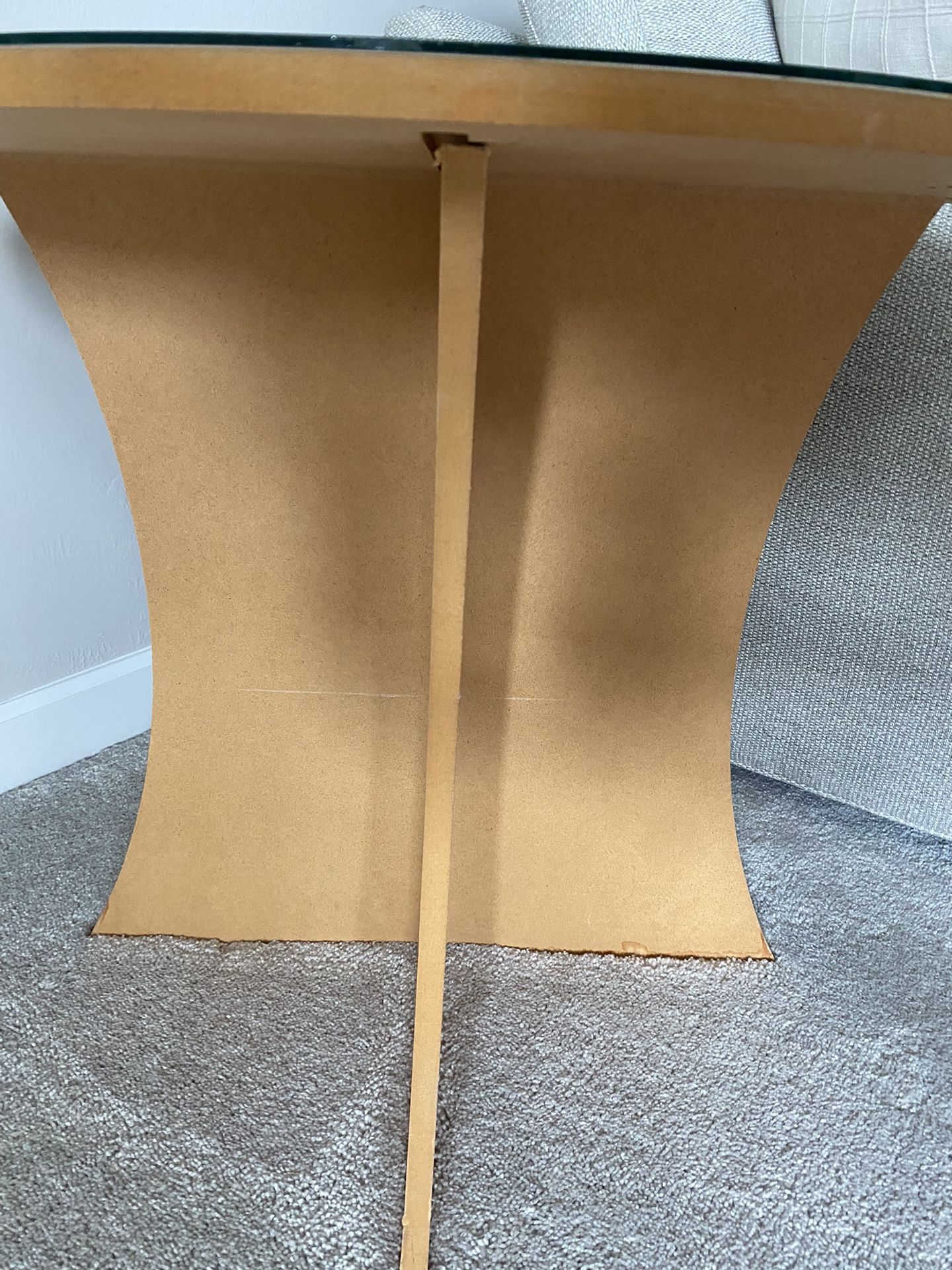 Side Table Glass Included