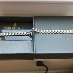 Men’s Sterling Silver Curb Bracelet