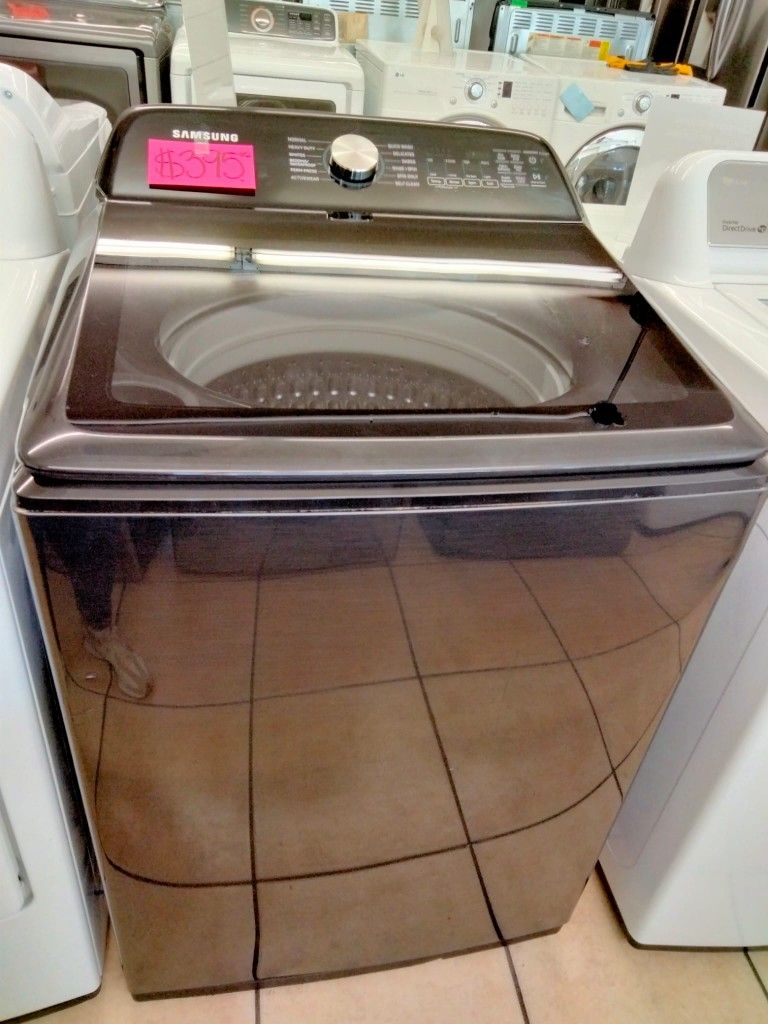 Black Stainless Top Load Washer