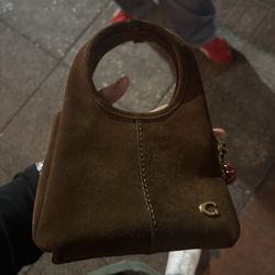 suede handbag from Coach 