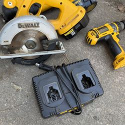 $99 For All Three- 1 Saw, 2 Drills And Charger