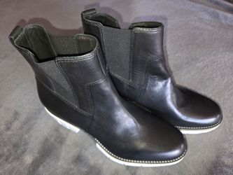 Bernardo black & white leather calf ladies boots