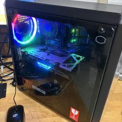RGB Gaming Desktop PC - Intel i5-12600T CPU, AMD RX 6600 XT, 16GB DDR4, 1TB NVME SSD Hard Drive