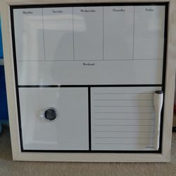 Dry Erase Weekly Schedule Board