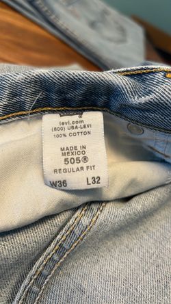Men’s Levi’s 505 jeans regular fit W36 L32