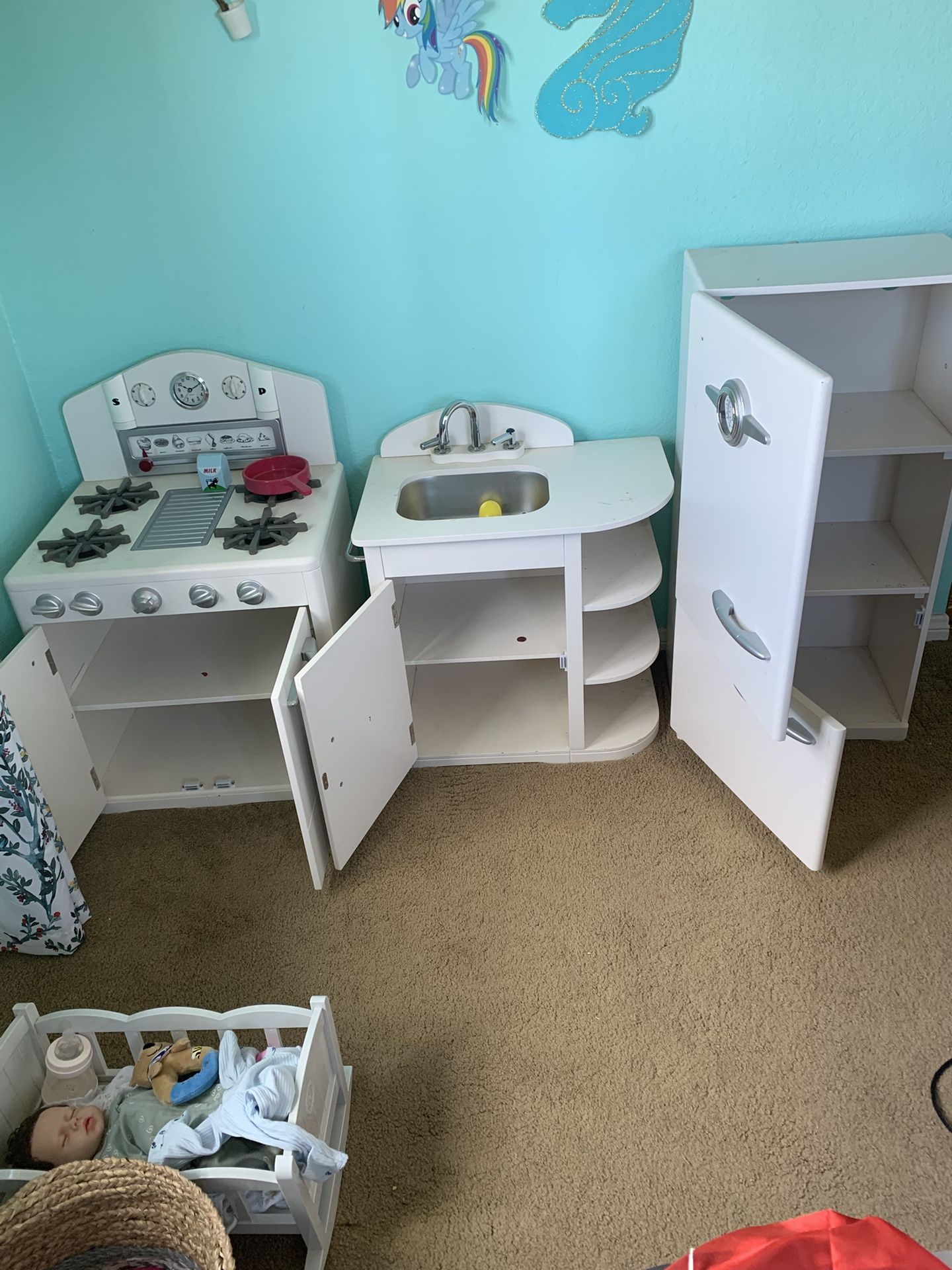 2 Separate Pottery Barn Kids Kitchen Set 