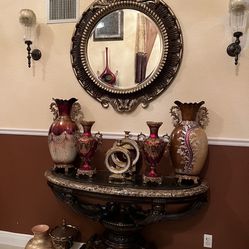 Entry Console Table  Mirror 