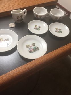 7pc Porcelain Miniature Tea Set Made In Japan