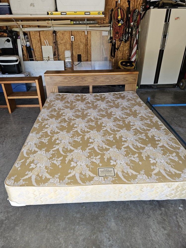 Free Queen Bed Frame, Headboard and Box Spring. Free Oak Hutch. Free Queen Bed Metal Frame. Free Fluidity Exercise Barre. Free Futon Mattress.