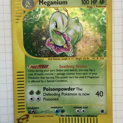 Meganium - 18/165 - Pokemon Expedition Holo Rare Card  SWIRL 💫
