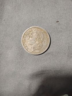 5 Francs From France Known As The Lavrillier