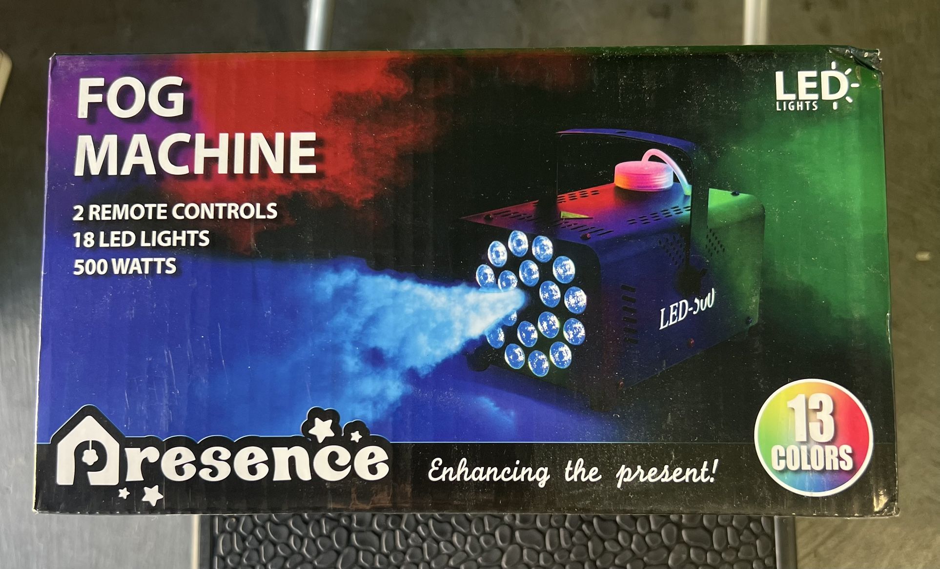 Fog Smoke Machine 500W RGB LED DJ Effect 