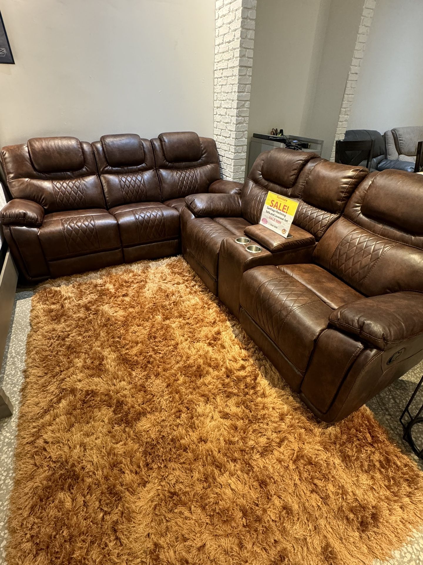 Gorgeous Brown Santiago Sofa And Loveseat Set!$999!*SAME DAY DELIVERY*NO CREDIT NEEDED*EASY FINANCING*HUGE SALE*