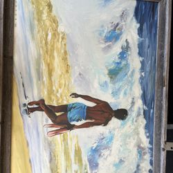 Beach / surf Framed Print