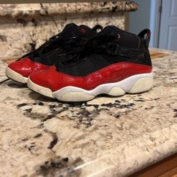 Jordan 6 Rings Red White Black