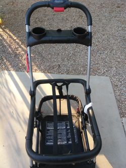 Carseat and stroller.