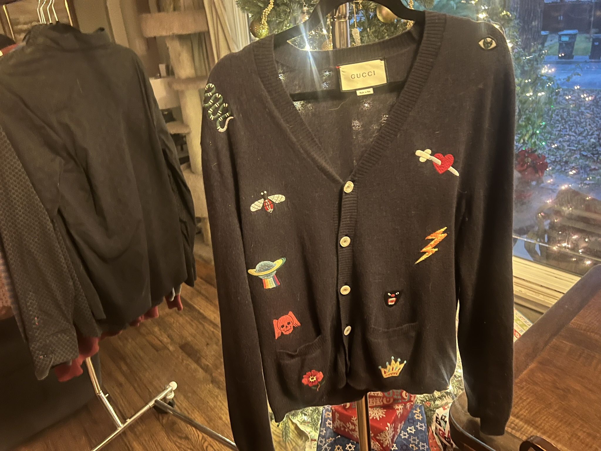 Gucci Embroidered Cardigan
