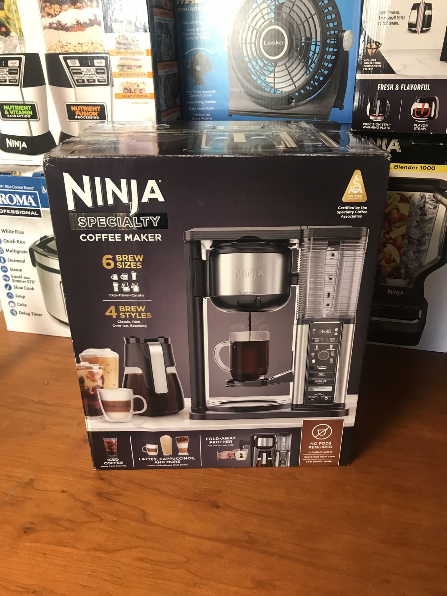 Ninja specialty coffee maker brewer with frother