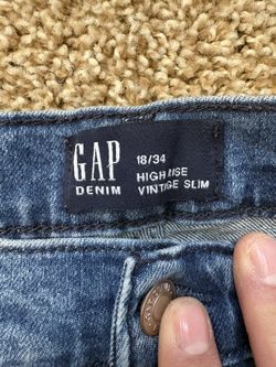 Gap High Rise Vintage Slim Jeans Mens Size 18/34