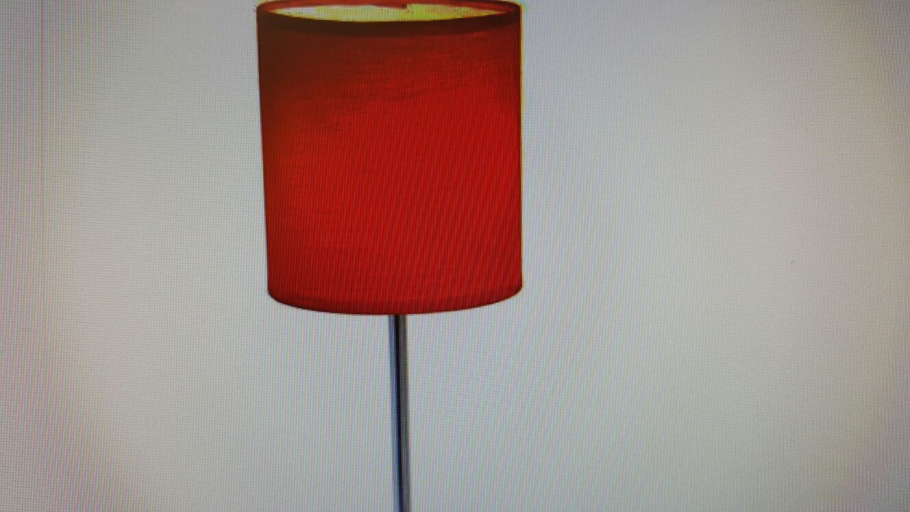 Simple designs chrome mini basic table lamp with fabric shade