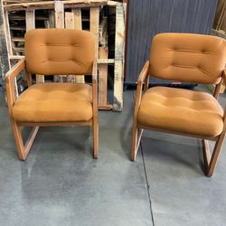 Two Off ice Chairs
