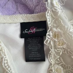 White and cream lace slip dress with a touch of fairy charm