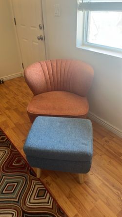 Side chair and ottoman