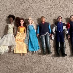 Disney Princess Doll Set Frozen Beauty And The Beast Princess And The Frog Etc 