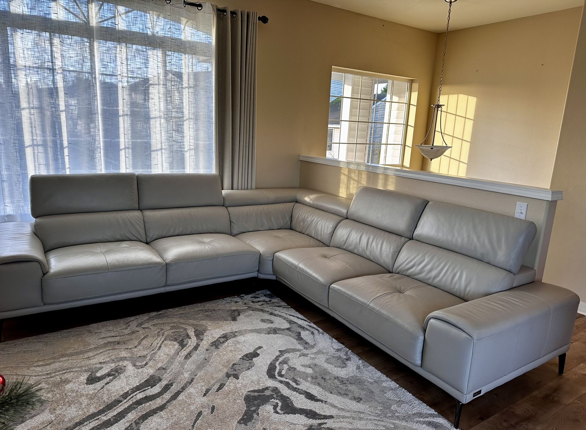 Lather sofa